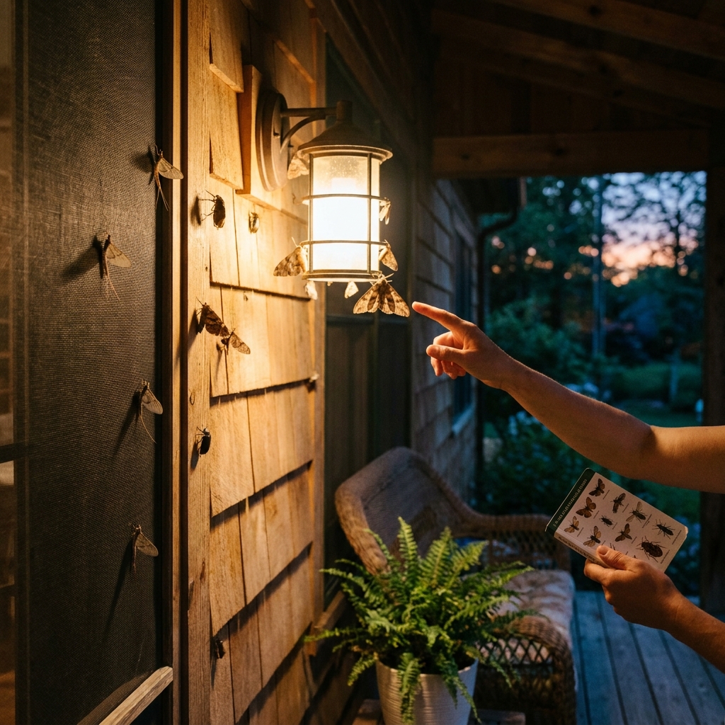 Porch and deck “bugs” in early summer: identifying harmless visitors vs. when to call a pro (no sprays)