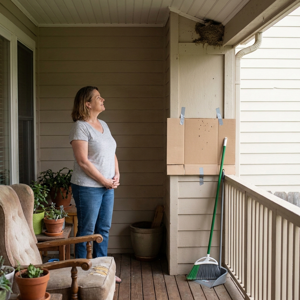 Swallows and other birds nesting on porches: practical, respectful ways to live with (or prevent) mud nests