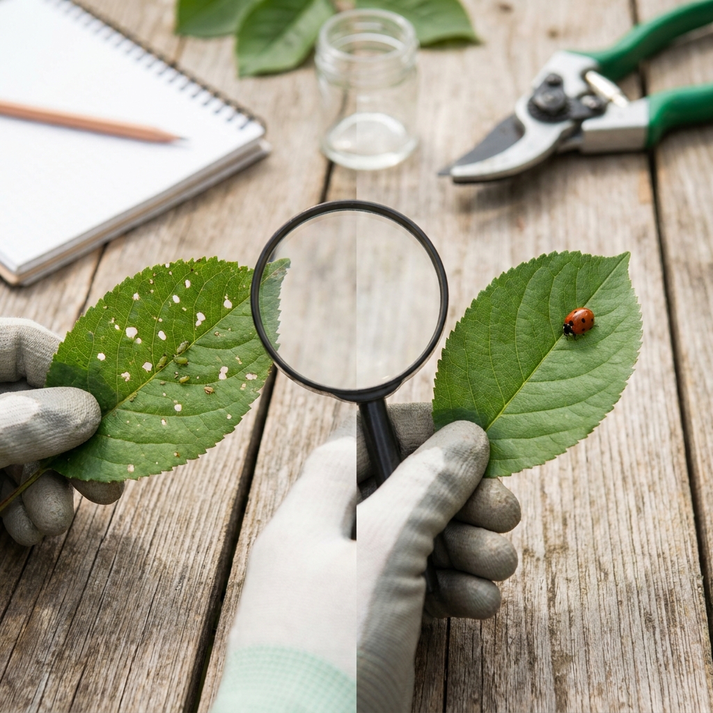 Mid-July garden pests vs. beneficial insects: a calm, wildlife-friendly ‘before you spray’ decision guide
