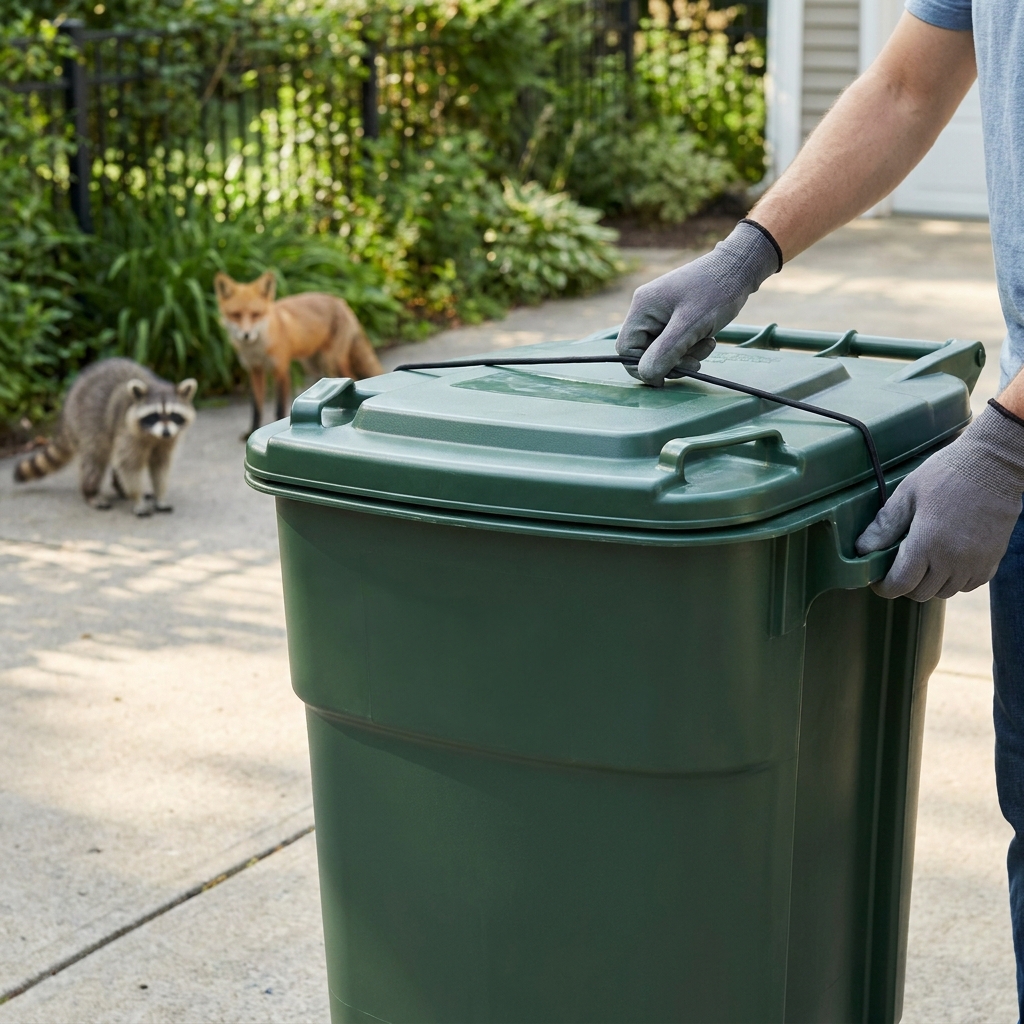 Wildlife-friendly trash day: reducing missed pickups, odors, and animal visits in mid-summer heat