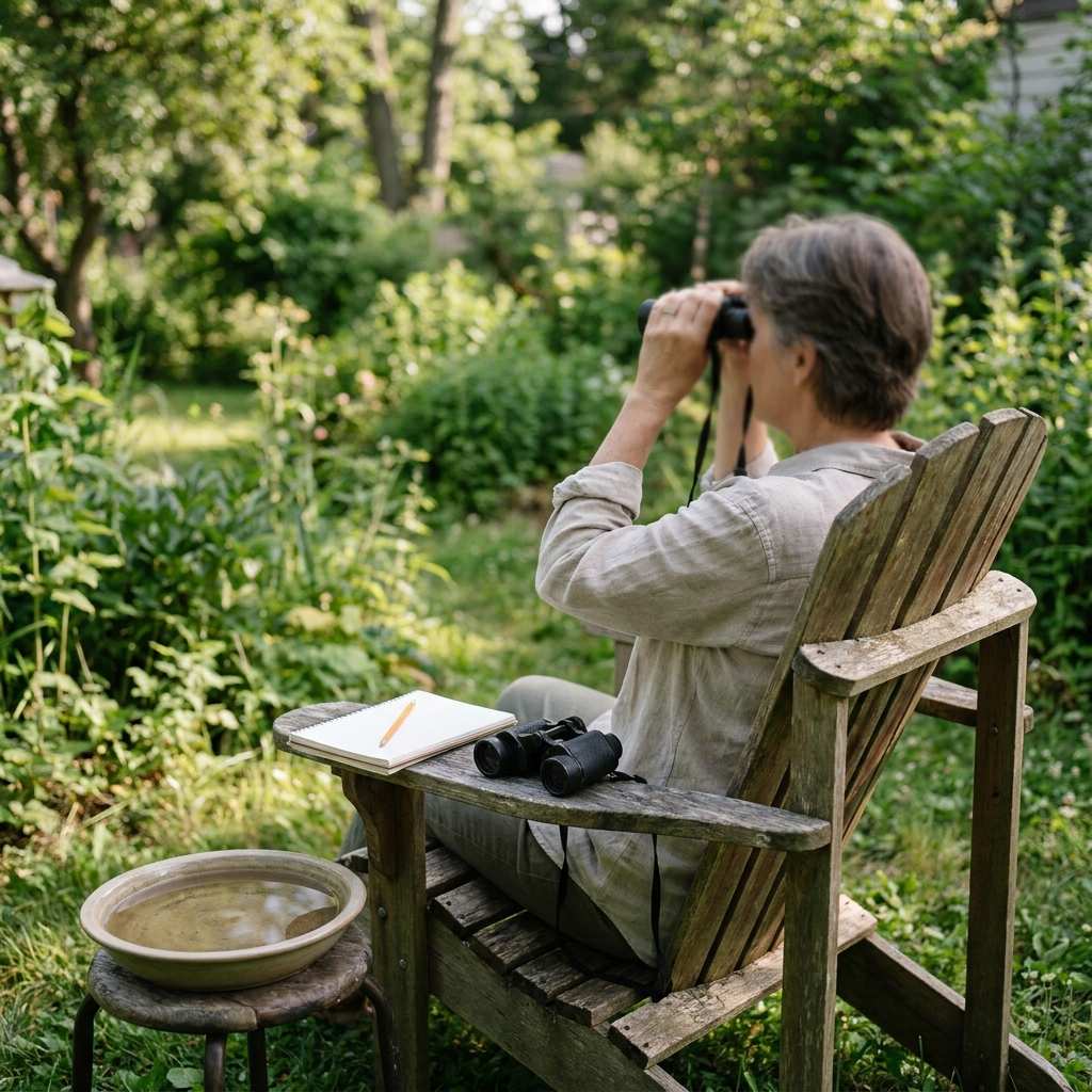 Weekend backyard ‘sit spot’ practice: a simple, mindful way to notice wildlife without leaving home